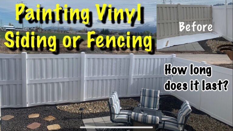 Can You Paint Pvc Fence