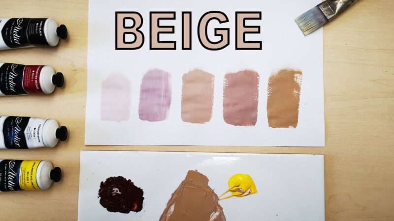 How to Make the Color Beige With Paint