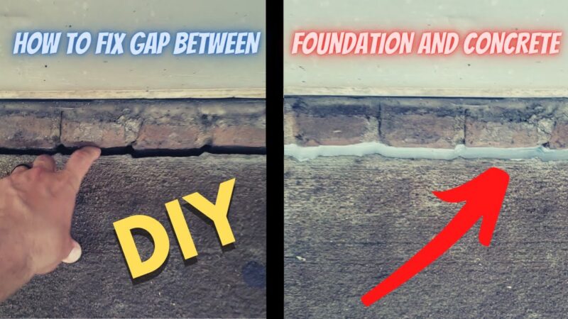 How to Seal Concrete Around House Foundation